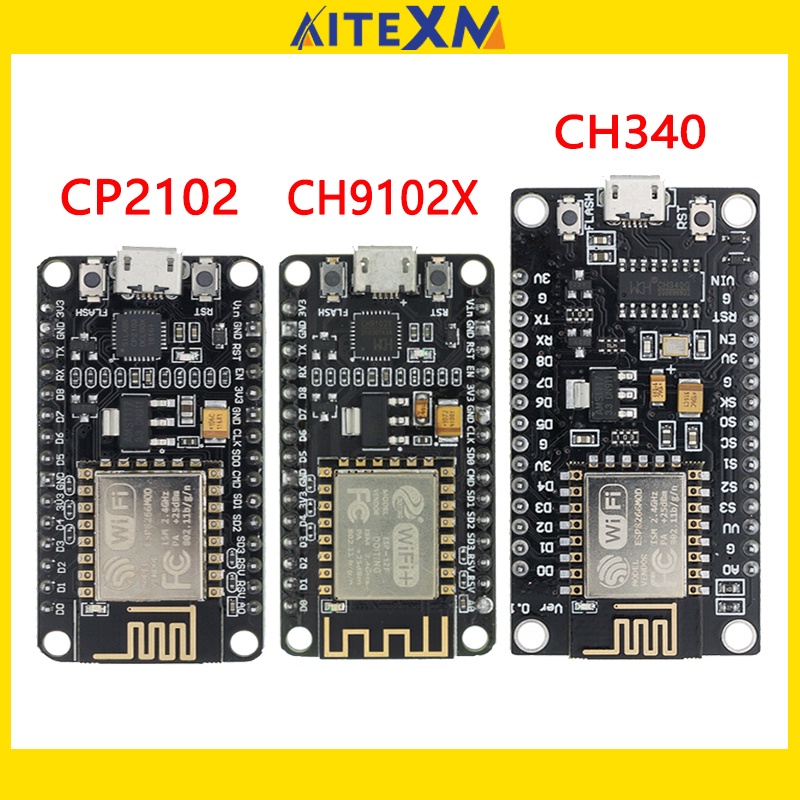 โมดูลบอร์ดไร้สาย-ch340-cp2102-ch9102x-nodemcu-v3-v2-lua-wifi-esp8266-esp-12e