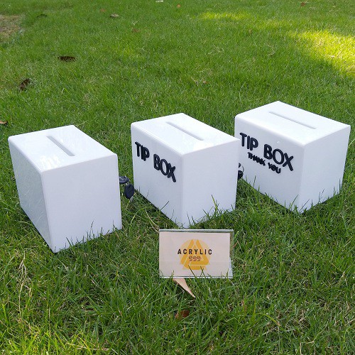 โปรแรง-tip-box-สีขาวมี-3-แบบ-แผ่นหนา-3-มิล-กล่องอะคริลิค-tipbox-กล่อง-tip-box-กล่องทำช่องใส่เงิน