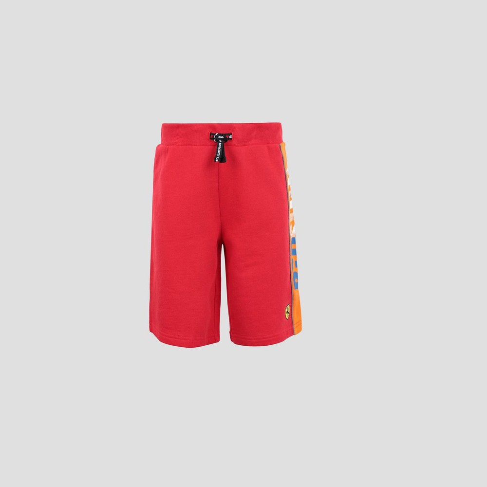 ferrari-เฟอร์รารี่-กางเกงขาสั้น-รุ่น-kid-red-soul-shorts-red-13y