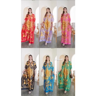 🍬🍬 Lion Luxury Satin Maxidress เดรส ผ้า ซาติน ลายสิงโต ลุคดูแพง อลังการจนต้องเหลียวหลัง 🍬🍬😘