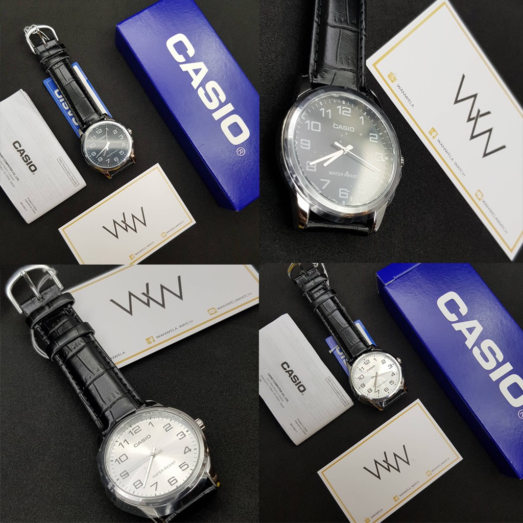 ภาพสินค้าของแท้ นาฬิกาข้อมือ Casio ผู้ชายรุ่น MTP-V001 สายหนัง พร้อมกล่อง จากร้าน wanwela.watch บน Shopee ภาพที่ 3
