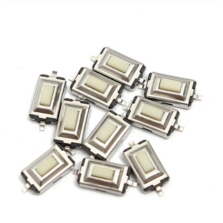 100 ชิ้นสวิตช์ไมโครปุ่มกด smd momentary smt 2 pin 3x6 x 2 . 5 มม.