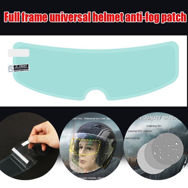 universal-ฟิล์มติดแว่นตา-ป้องกันหมอก-กันน้ำ-สําหรับติดหมวกกันน็อครถจักรยานยนต์