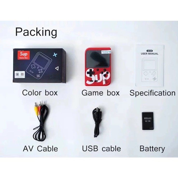 GAMEBOY RETRO SUP 400 in 1 Mini Game boy Classic Gamepad Plus Gamebox ...