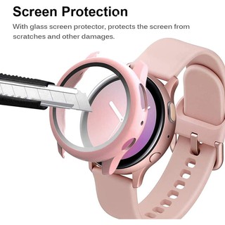 ภาพขนาดย่อของภาพหน้าปกสินค้าเคส กระจกนิรภัยสำหรับ Samsung galaxy watch 2 40mm matte PC glass Samsung galaxy watch 2 44mm Case PC Hard Tempered glass Full covered Hard Protective Cover จากร้าน ft.th บน Shopee ภาพที่ 2