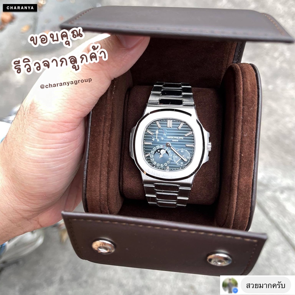 วัสดุที่ดีที่สุด-watch-case-เคสใส่นาฬิกา-1-เรือน-v-3-วัสดุเกรดอย่างดี-แบบพกพา-travel-size-travel-case-กล่องนาฬิกา