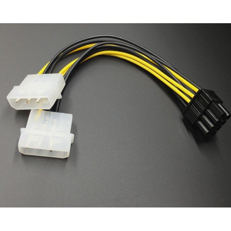 ภาพหน้าปกสินค้าสายแปลง Dual Molex 4pin IDE to 8 Pin/ VGA การ์ดจอ Power Cable จากร้าน dataouf บน Shopee