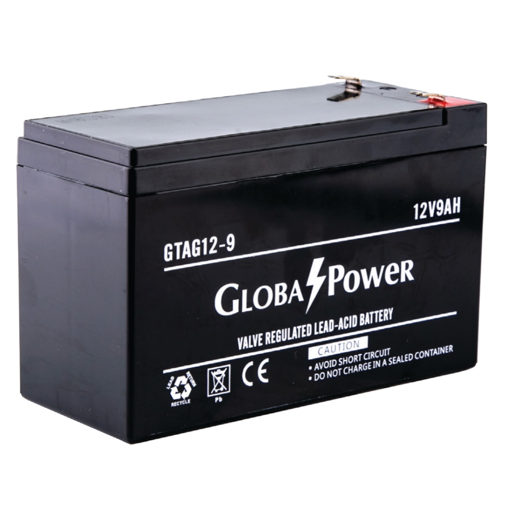 Global Power Battery GTAG129 12V 9AH แบตเตอรี่ AGM สำหรับ UPS และใช้
