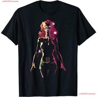 Marvel X-Men Jean Grey Epic Trance Stance Graphic T-Shirt เสื้อยืดแขนสั้น overside เสื้อยืดผู้หญิง เสื้อยืดผู้ชาย เสื้อย