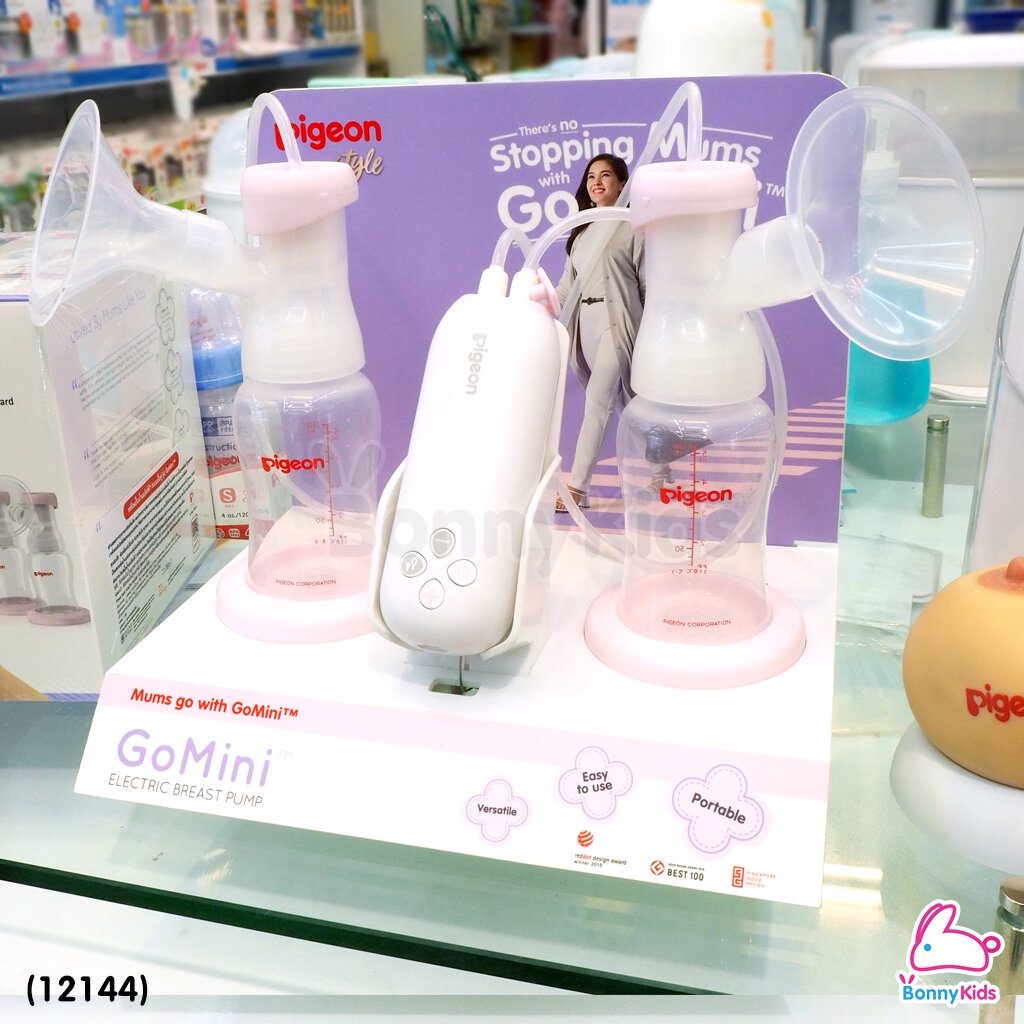 12144-pigeon-เครื่องปั๊มน้ำนมไฟฟ้า-ระบบปั๊มคู่-gomini-electric-breast-pump