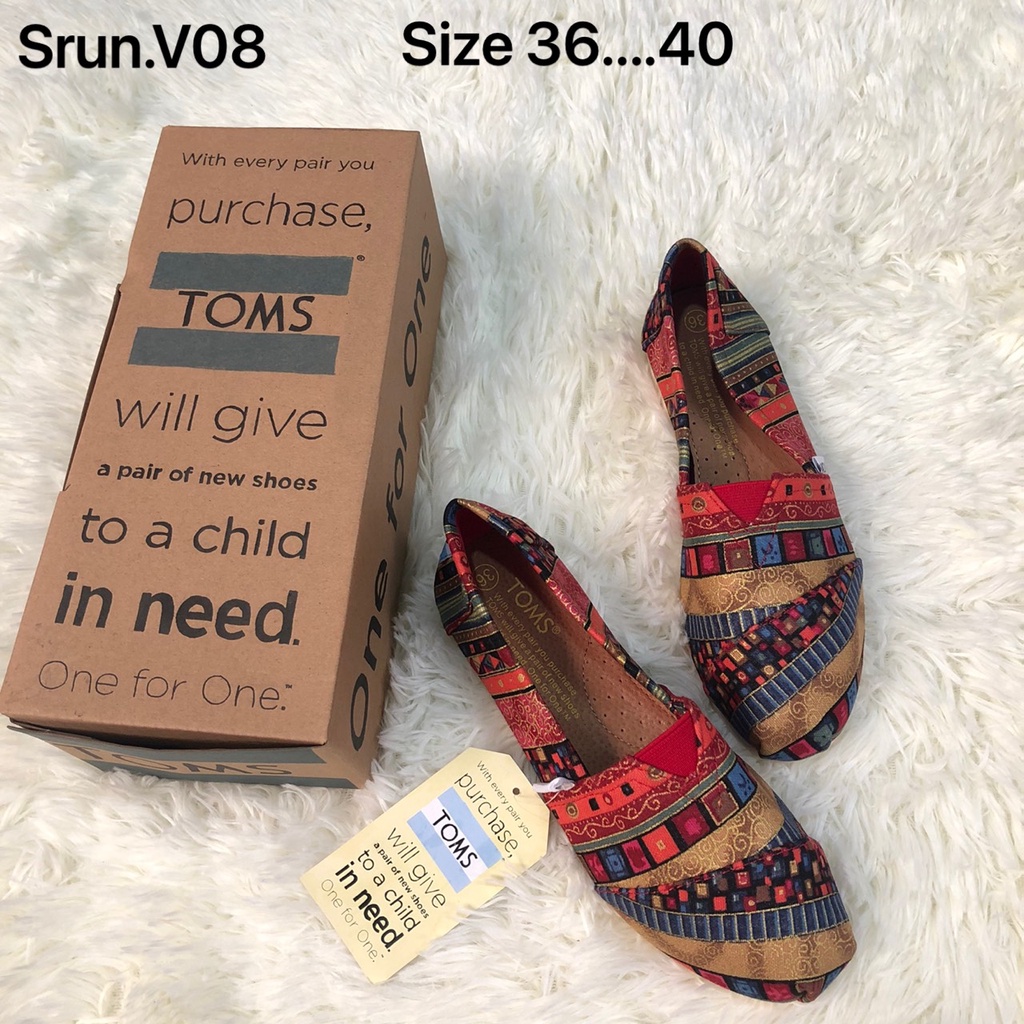 toms-รองเท้าลำลองแบบสวม