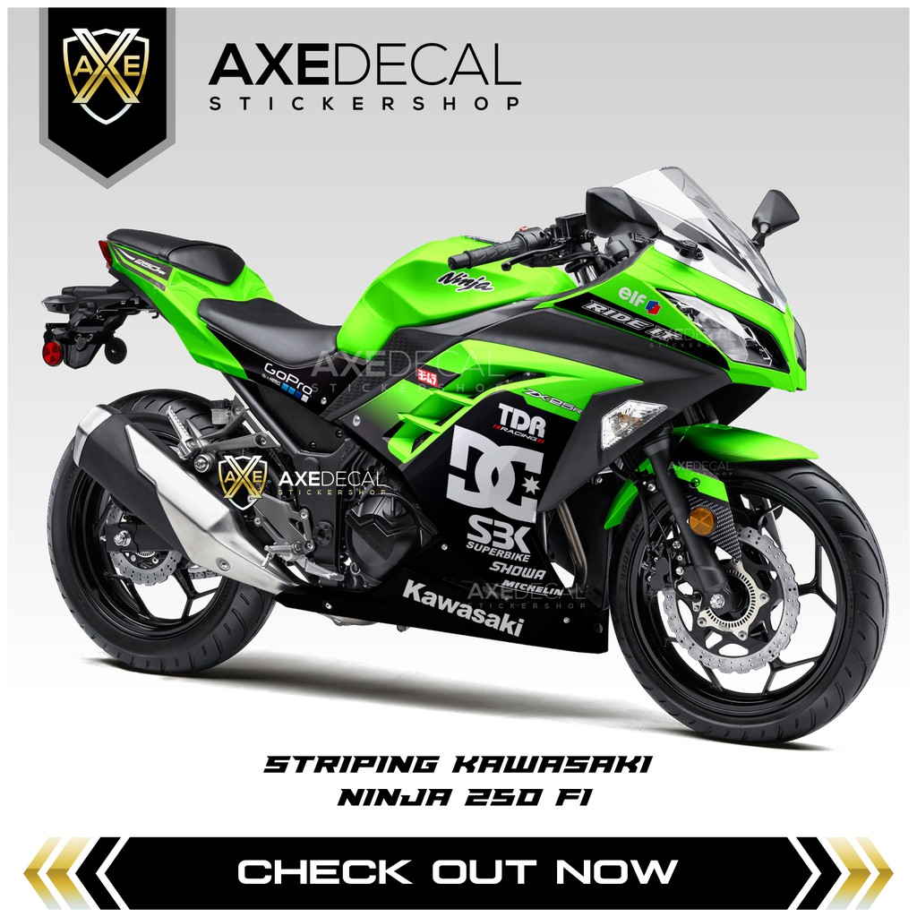 Ninja 250 Fi Sticker / Custom Ninja Fi DC Striping / Stock Ninja 250 Fi ...