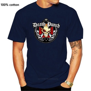 เสื้อยืดวินเทจขายดี เสื้อยืดลําลอง แขนสั้น พิมพ์ลาย Death Punch Ffdp สีขาว สไตล์คลาสสิก สําหรับผู้ชาย LGiaic45NIcjhh24S-