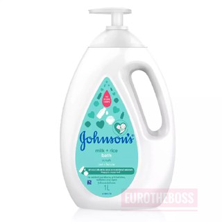 Johnsons Baby Body Bath จอห์นสัน เบบี้ สบู่เหลวอาบน้ำ สูตรมิลค์+ไรซ์ บาธ ขนาด 1000 มล.