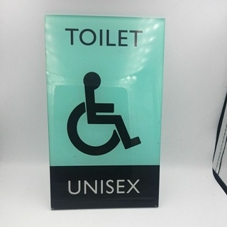 ป้ายห้องน้ำคนพิการ /UNISEX TOILET