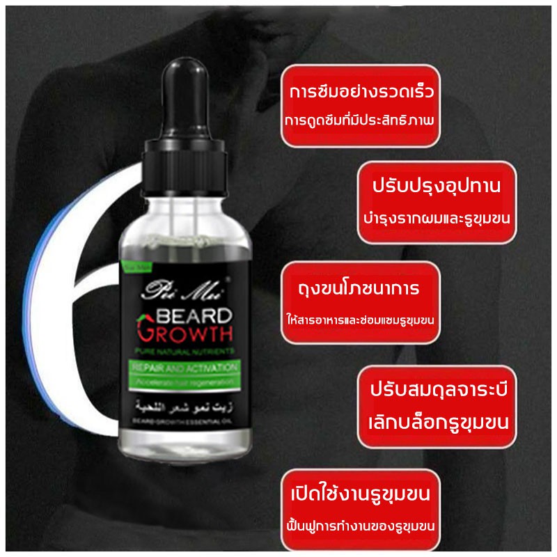 peimei30ml-น้ำยาปลูกหนวด-น้ำยาปลูกเครา-ยาปลูกหนวด-น้ำยาปลูกคิ้ว-ปลูกหนวด-น้ำมันปลูกหนวด-เซรั่มปลูกเครา-น้ำมันหนวด