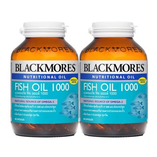 TT Blackmores Fish Oil 1000 แบลคมอร์ส ฟิช ออยล์ 1000 (80 เม็ด) ซื้อ1แถม 1