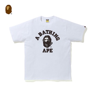 HH BAPE เสื้อยืดแขนสั้นลายรองเท้าลำลองของผู้ชาย,รองเท้าพิมพ์ลายหัว Ape คลาสสิกฤดูใบไม้ผลิ/ฤดูร้อน คอกลม