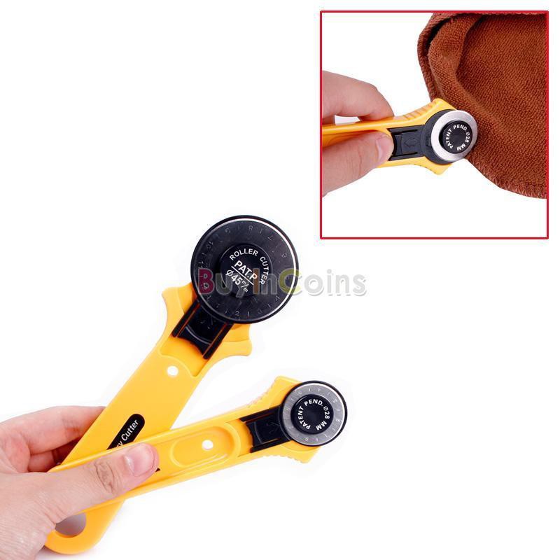 bestprice1920-yellow-28mm-45mm-circular-blade-craft-rotary-cutter-เครื่องตัดโรตารี่