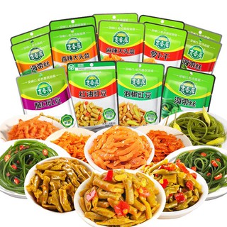 สินค้า ผักยำรสเผ็ด สาหร่ายพริก เครื่องเคียงอาหารจีน อร่อยได้หลายเมนู52g吉香居麻辣 榨菜 萝卜海带