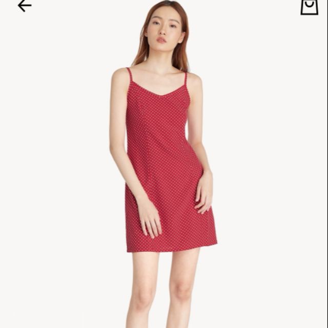 Pomelo Olive Strapless Ruched Mushroom Dress main image 1