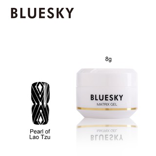 สีทาเล็บใยแมงมุม สีใยแมงมุมBluesky gel polish Matrix gel Pearl of Lao Tzu สีขาว