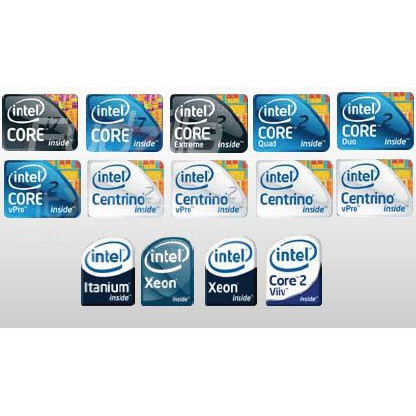 ภาพสินค้าสติ๊กเกอร์ SET2 Intel Core i3,i5,i7,i9 Gen 6-11 Sticker ตกแต่ง PC Notebook  ของหายาก ราคาถูก จากร้าน vissavat บน Shopee ภาพที่ 4