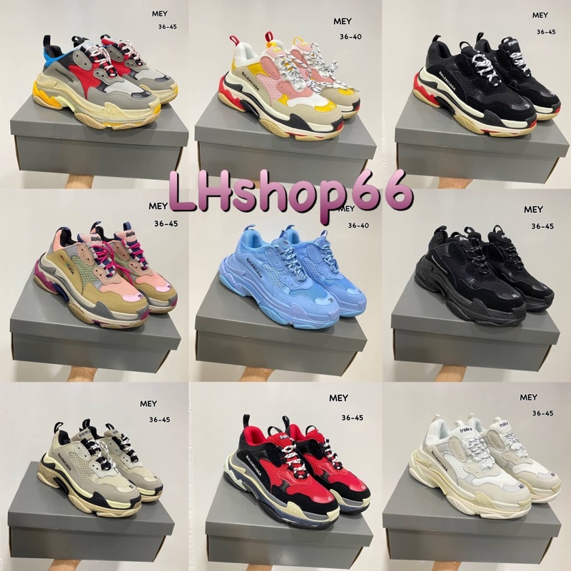 ภาพหน้าปกสินค้าNew  รองเท้าผ้าใบ Balenciga Triple Sneaker  งานไฮเอนด์พร้อมอุปกรณ์กล่องถุงกระดาษใบเสร็จสินค้าพร้อมส่งจ้า จากร้าน lhshop66 บน Shopee