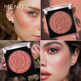 Menow Rose บลัชออนเนื้อแมตต์ กลีบกุหลาบ สีแดง