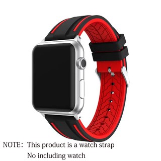 สินค้า สายนาฬิกาซิลิโคน iWatch， iWatch 1 2 3 4 5 6 7 SE สายรัดข้อมือกีฬาทูโทน  41mm 45mm 40mm 44mm