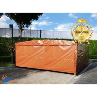 เต็นท์จอดรถสำเร็จรูป โรงจอดรถ CARSBRELLA รุ่น TWIN B‎ สำหรับจอดรถยนต์ กันน้ำและป้องกันแสงแดด 100%