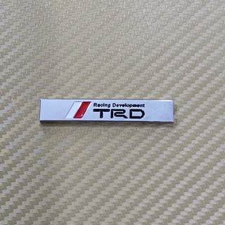 โลโก้* เพลท TRD งานโลหะ  ( ขนาด* 1 x 5.9 cm )ราคาต่อชิ้น