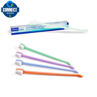 เวอร์แบค Virbac C.E.T Dual-End Toothbrush แปรงสีฟัน 2 ด้าน สำหรับสัตว์เลี้ยง ด้านเล็ก - ด้านใหญ่ (คละสี)