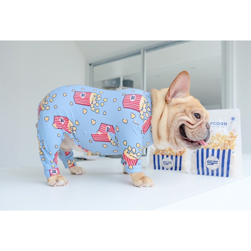 ภาพหน้าปกสินค้าชุดกันขนร่วง ลายป๊อบคอร์น จากร้าน dogcornerpetshop บน Shopee