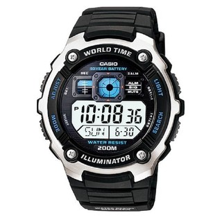Casio Standard นาฬิกาข้อมือผู้ชาย สายเรซิ่น รุ่น AE-2000W-1AVDF -
Black