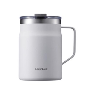 Dee-Double กระติกสูญญากาศ LOCKNLOCK METRO MUG 475 มล. สีขาว กระติกน้ำสุญญากาศ