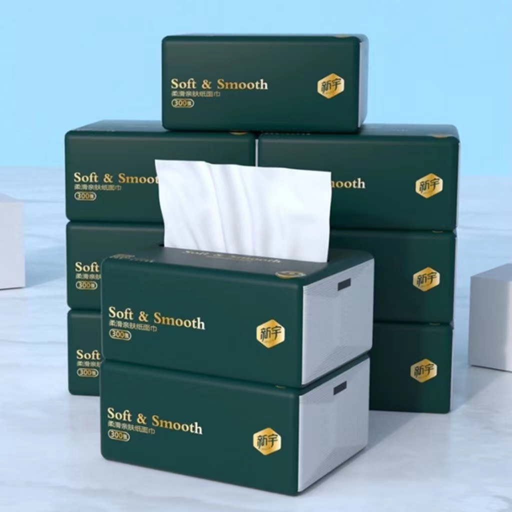 MW007กระดาษทิชชู่ หนา 4 ชั้น 300 แผ่น ทิชชู่แบบดึง เหนียว แข็งแรง แบบพกพา กระดาษเช็ดมือ(แพ็ค1ชิ้น) - 3
