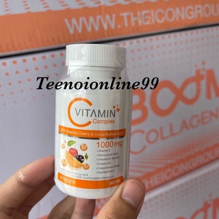 ภาพขนาดย่อของภาพหน้าปกสินค้าบูมวิตามินซี BOOM VITAMIN C PLUS วิตามินซี+ดี 1,000mg จากร้าน teenoionline99 บน Shopee