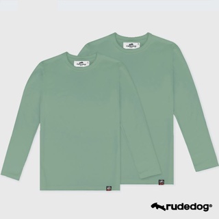 Rudedog เสื้อยืดแขนยาวชาย/หญิง สีเขียว รุ่น Spacious (ราคาต่อตัว)