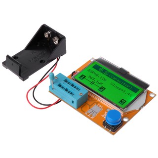 Aot . 9 V เครื่องทดสอบทรานซิสเตอร์ดิจิตอลหน้าจอ Lcd Lcr - T 4 Esr Meter 12864