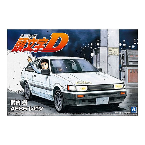 aoshima-1-24-takeuchi-itsuki-ae85-levin-โมเดลรถยนต์-model-dreamcraft