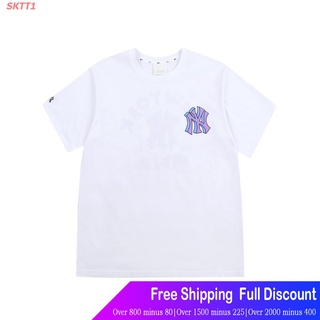 SKTT1 เสื้อยืดแขนสั้น MLB เสื้อยืด MLB LIKE รุ่น 31TSP1131 50W NEW YORK YANKEES WHITE Sports T-shirt