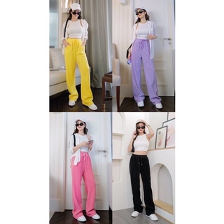 Pastel Velvet Pants  กางเกงขายาว กำมะหยี่ พาสเทล ผ้าหนานุ่ม ใส่สบาย แมทง่าย กับ ครอป ก็สวย ใส่เดี่ยวแบบแซ่บๆ คูลๆ 🍬🍬😘