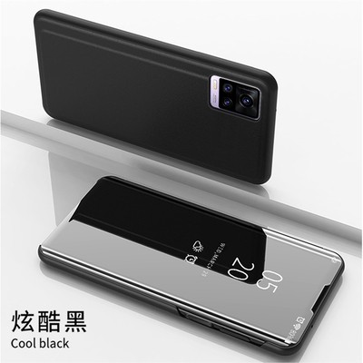 ส่งจากไทย-เคสโทรศัพท์ฝาพับเงา-case-vivo-v20-เคสฝาเปิดปิดเงา-กรณีสมาร์ทฝาครอบกระจกแบบตั้งเคสโทรศัพท์ฝาหลัง