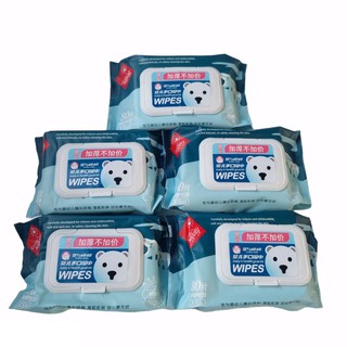 ภาพขนาดย่อของภาพหน้าปกสินค้า5 แพ็ค Mummy Bear baby wipe ทิชชู่เปียก 80 แผ่น ทิชชู่เปียกไร้แลกอฮอล์ ทิชชู่เปียกเด็กทารก ขายส่ง ราคาถูก จากร้าน havegreenpen บน Shopee