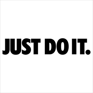 ภาพหน้าปกสินค้าjust do it   สติกเกอร์ pvc กันน้ำ   ขนาด 4 x 20 cm ราคา 19 บาท ที่เกี่ยวข้อง