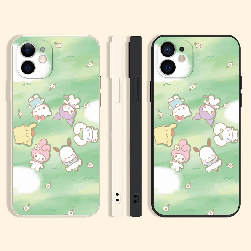 sanrio-เคสไอโฟน-11-12-14-pro-max-8-พลัส-cute-iphone-7-8-plus-se2020-12-14-pro-kuromi-phone-case-xr-xs-x-max-เคส-นิ่ม