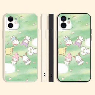 Sanrio เคสไอโฟน 11 12 14 pro max 8 พลัส cute iPhone 7 8 plus se2020 12 14 pro  kuromi phone case Xr Xs X max เคส นิ่ม