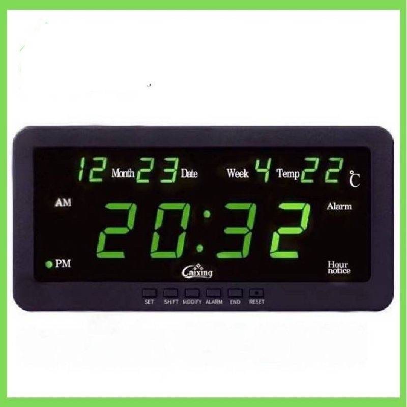 caixing-cx-2158-นาฬิกาดิจิตอล-led-นาฬิกาตั้งโต๊ะ-นาฬิกาติดผนัง-ใช้ไฟรถไฟบ้าน