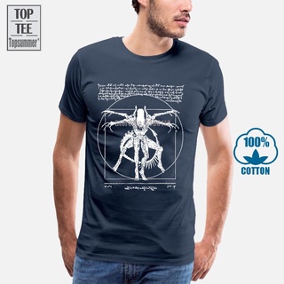 [S-5XL] เสื้อยืด ผ้าฝ้าย พิมพ์ลายเอเลี่ยน Xenomorph Geek แฟชั่นฤดูร้อน สําหรับผู้ชาย 5